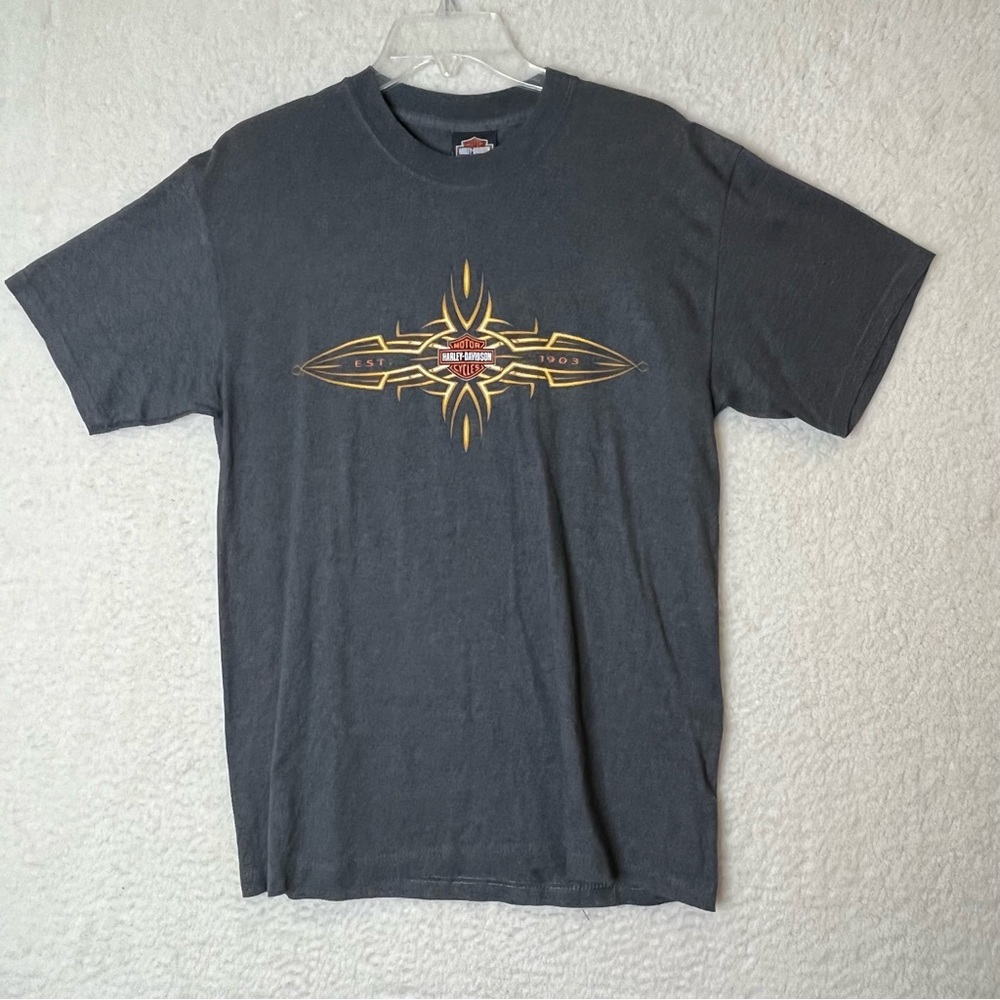 Harley Davidson Mens Tee T-Shirt Farthest North Outpost Fairbanks Alaska MEDIUM